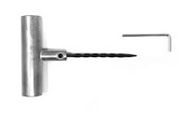 Die-Cast T-Handle Spiral Probe, Replaceable Needle